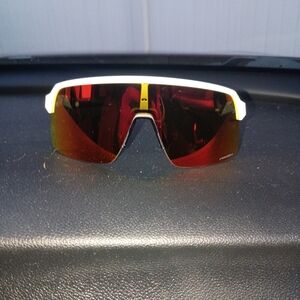 Oakley Matte White and Prizm Ruby Sunglasses